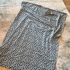 Black Polka Dot V-Neck MuuMuu